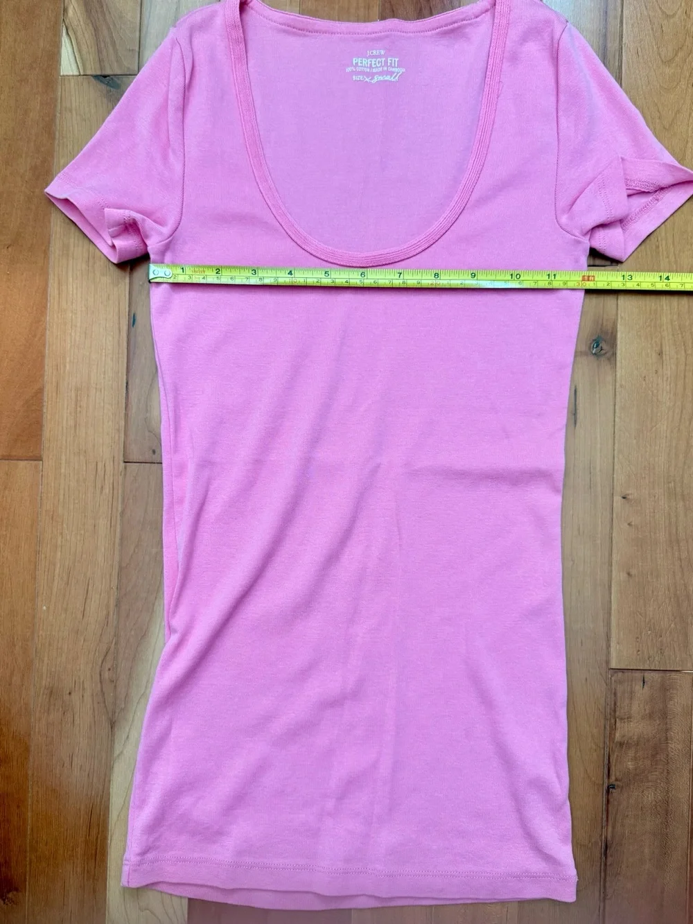 J. Crew Pink Scoop Neck Short Sleeve Tee